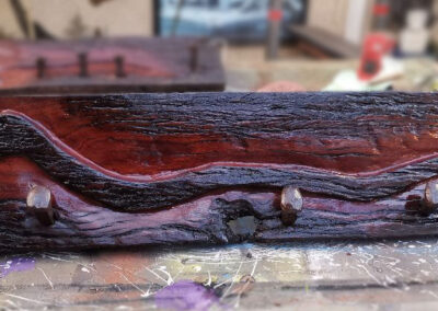 Red Gum Snake Coat Rack